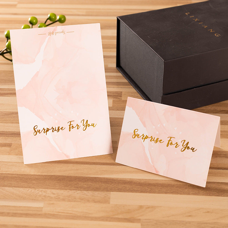 Bronzing Foldable Greeting Cards