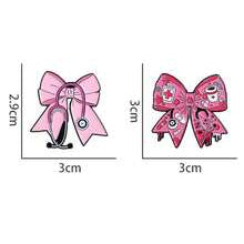 Pink Bow Stethoscope Medical Brooch Enamel Pin