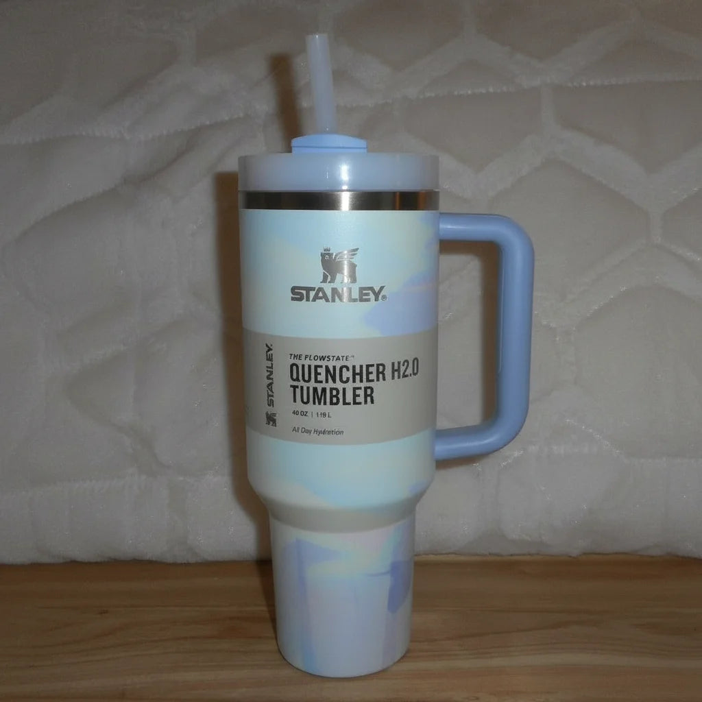 THE QUENCHER H2.0 FLOWSTATE™ TUMBLER - MARBLE BLUE