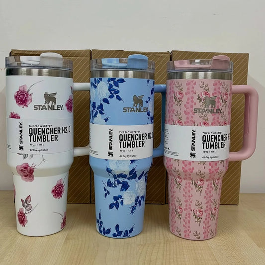 THE QUENCHER H2.0 FLOWSTATE™ TUMBLER - Blue Floral
