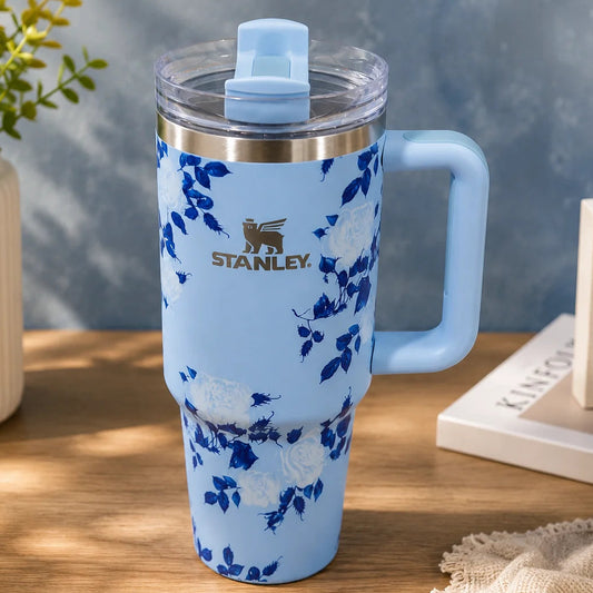 THE QUENCHER H2.0 FLOWSTATE™ TUMBLER - Blue Floral