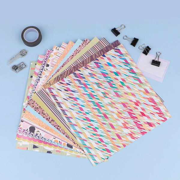 Journaling Decorative Sheets Pack 8x8 inch - 1