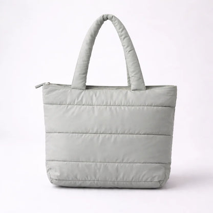 Teal Puffer Shoulder Bag