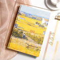 The Harvest Covered by Vincent Van Gogh Coil Register Notebook