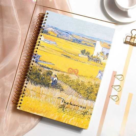 The Harvest Covered by Vincent Van Gogh Coil Register Notebook