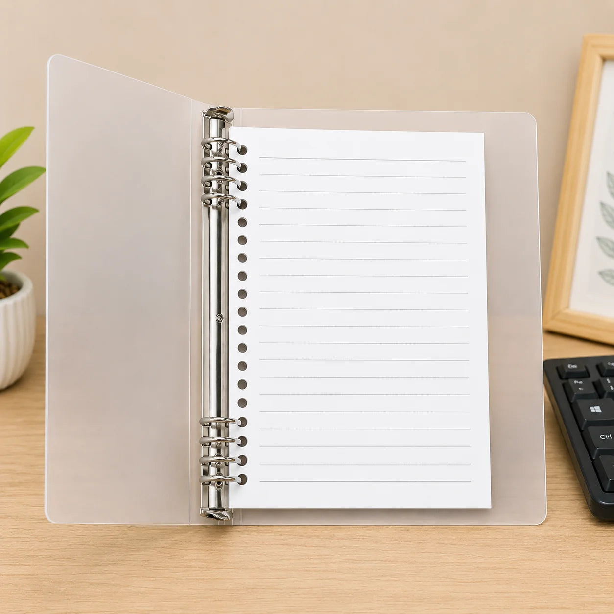 Translucent Shell Hand Binder Journal