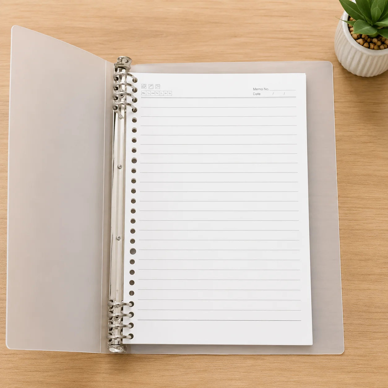 Translucent Shell Hand Binder Journal