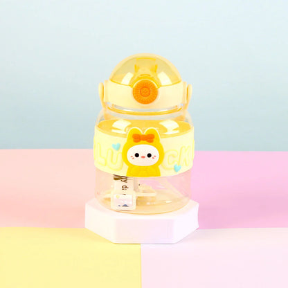 Transparent Cartoon Doll Ton Big Belly Plastic Water Bottle