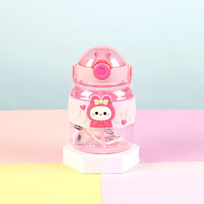 Transparent Cartoon Doll Ton Big Belly Plastic Water Bottle