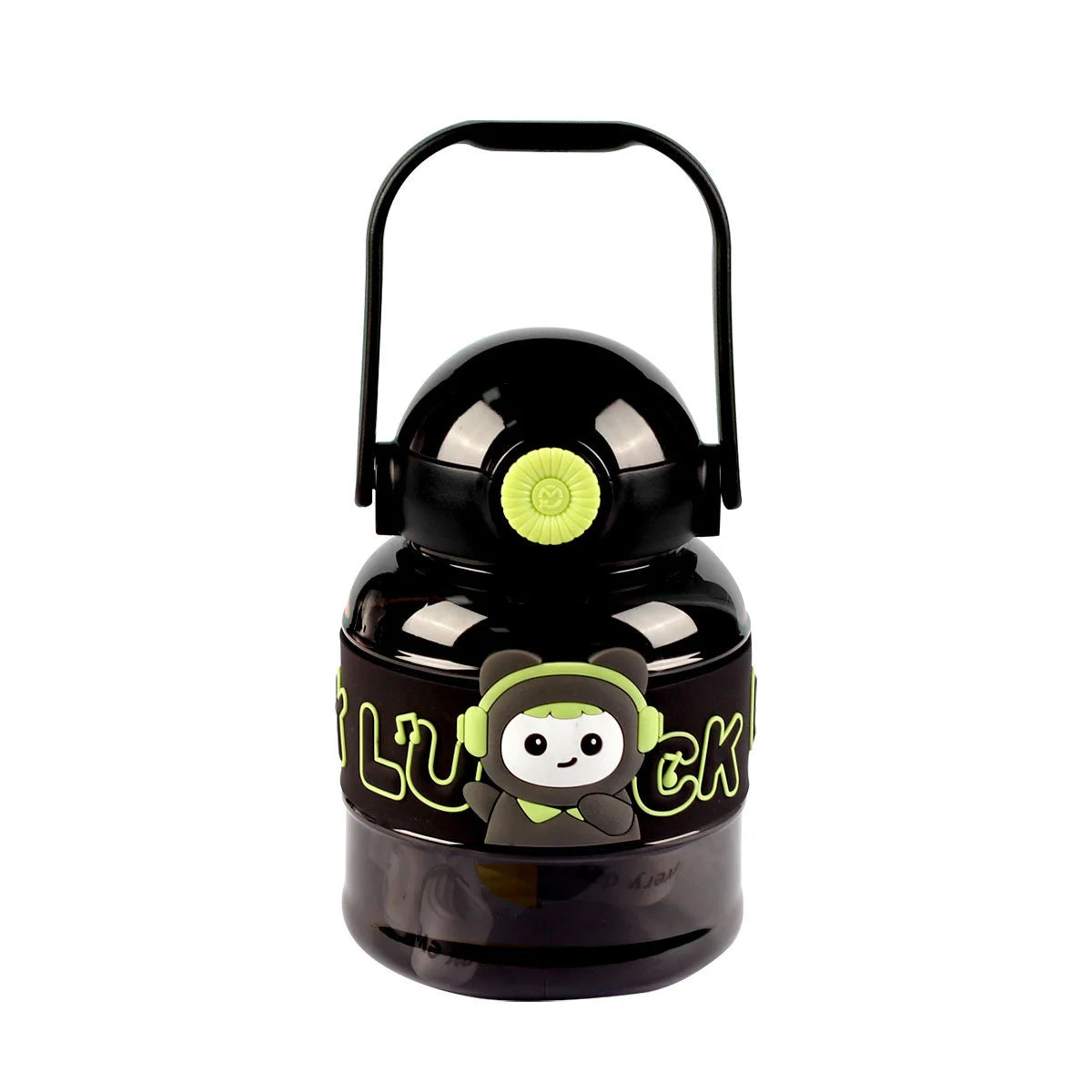 Transparent Cartoon Doll Ton Big Belly Plastic Water Bottle