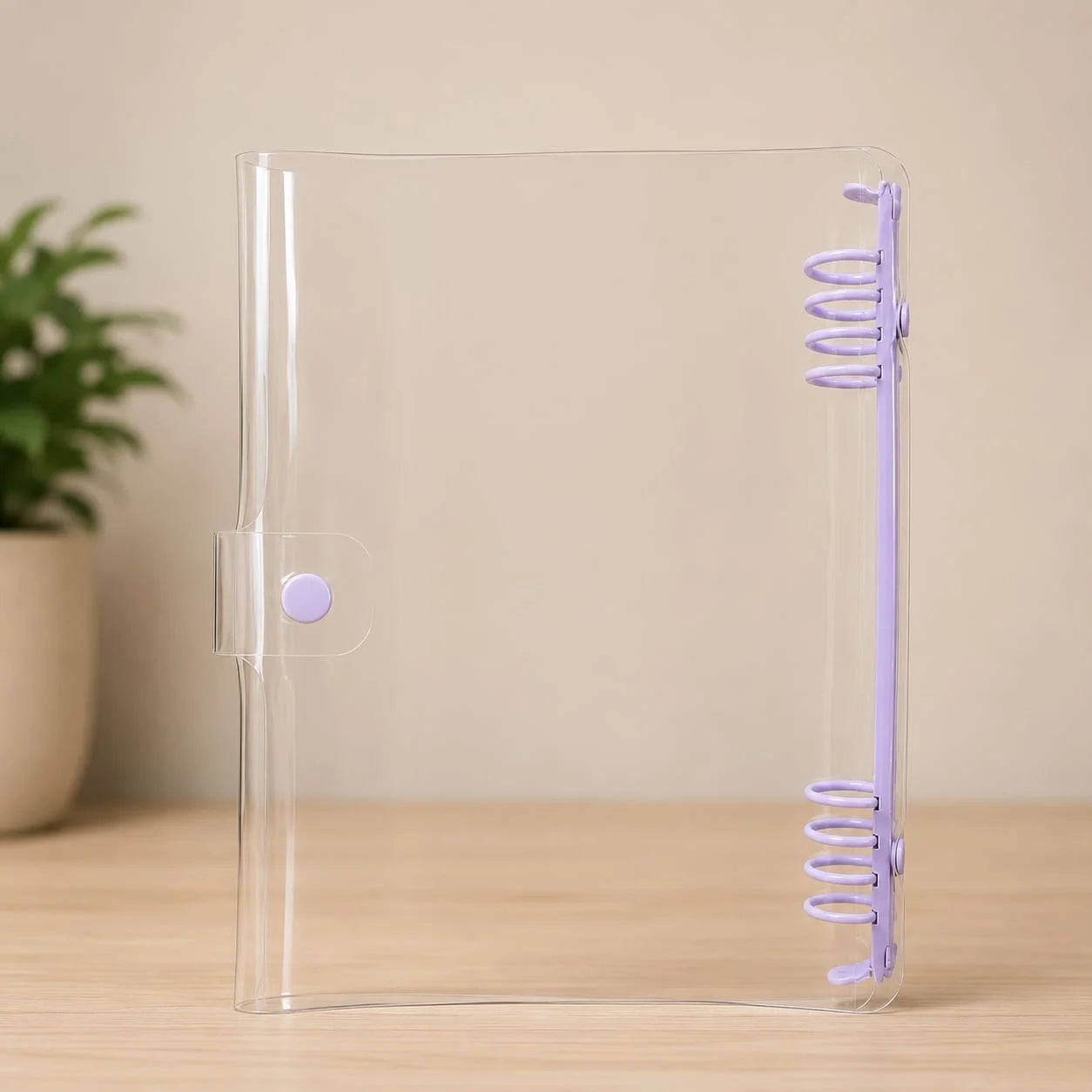 Transparent Loose Leaf Binder with Refillable Planner