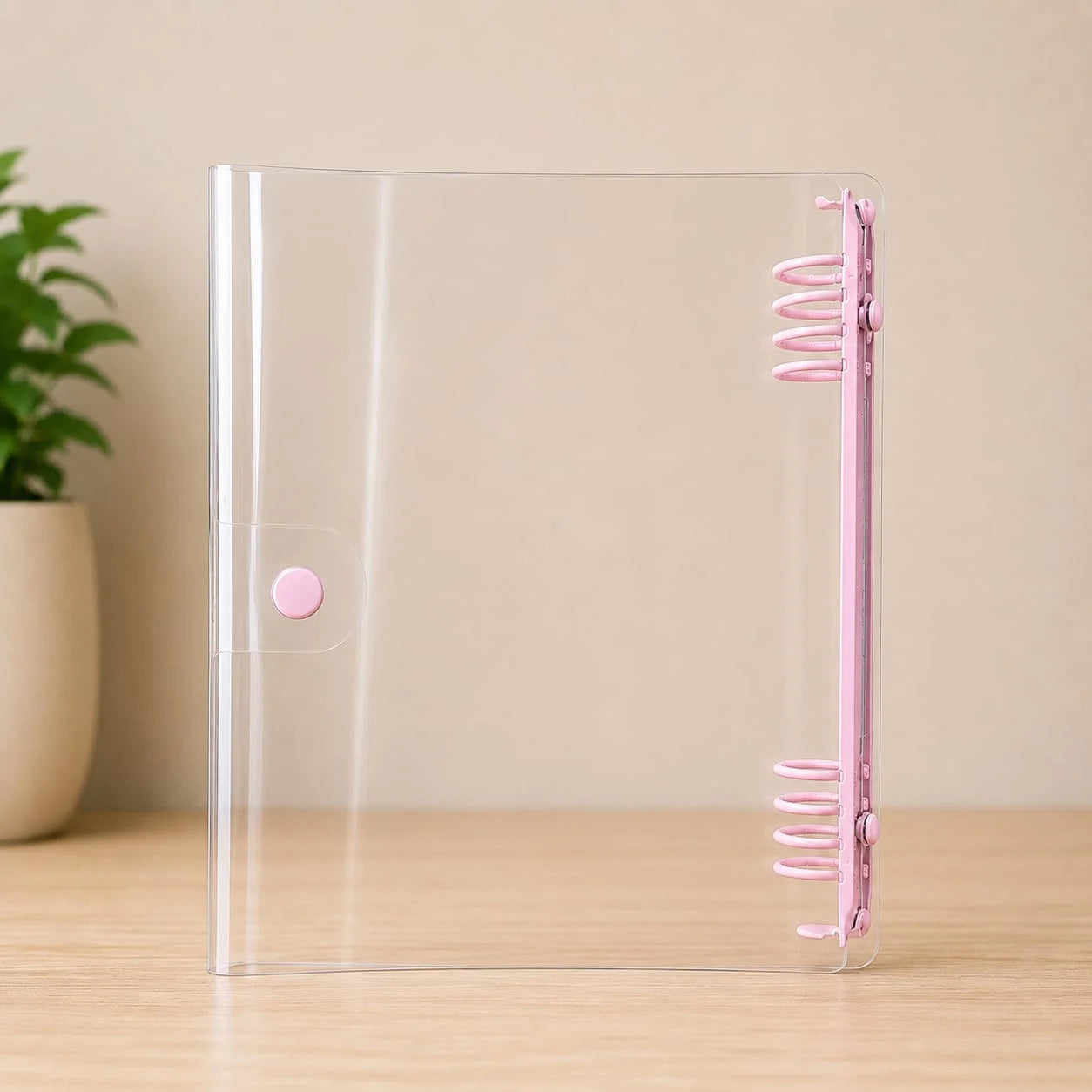 Transparent Loose Leaf Binder with Refillable Planner