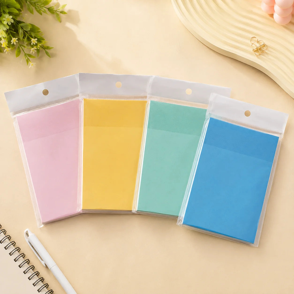 Transparent  Multi Color Sticky Note