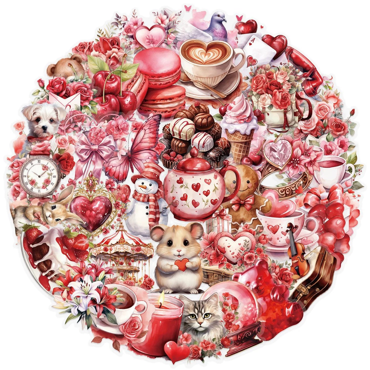 Transparent Waterproof Pet Stickers for Confession Gifts