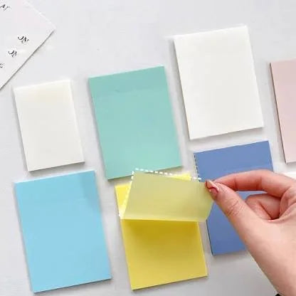 Transparent  Multi Color Sticky Note