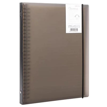 Transparent Plastic Ring Binders With Elastic Closure