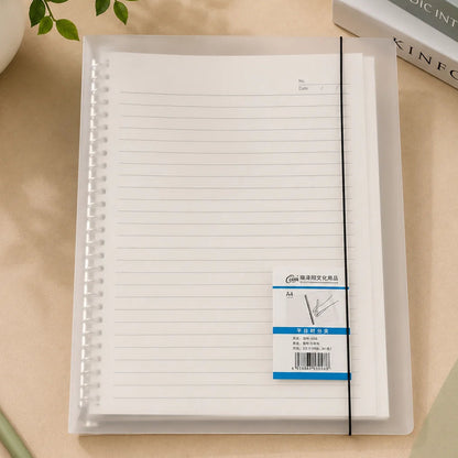 Transparent Plastic Ring Binders With Elastic Closure