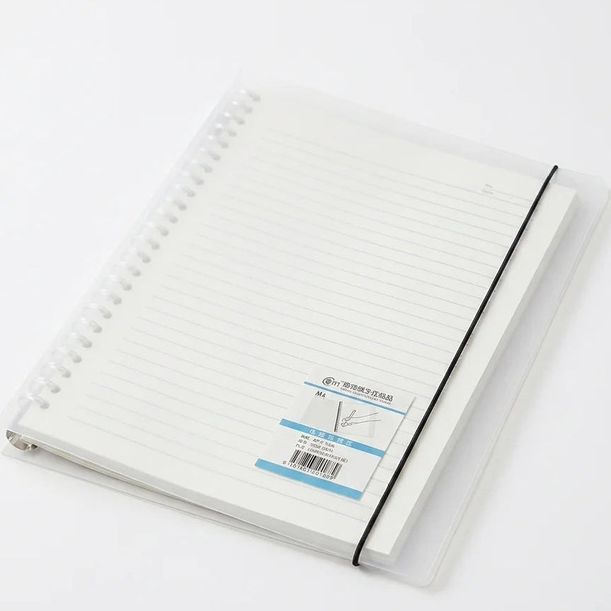 Transparent Plastic Ring Binders With Elastic Closure