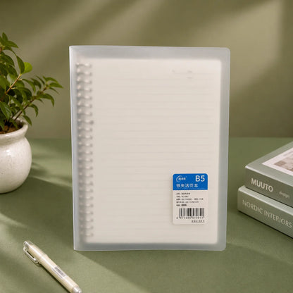 Transparent Plastic Ring Binders With Elastic Closure