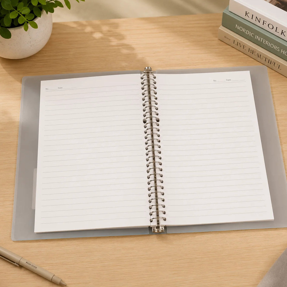 Transparent Plastic Ring Binders With Elastic Closure