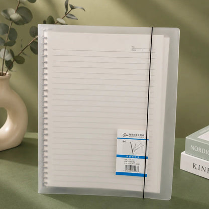 Transparent Plastic Ring Binders With Elastic Closure