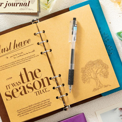 Retro Tree Embossed Leather Journal
