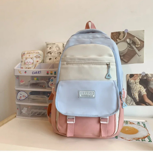 Triple Tone Multi Pocket Backpack