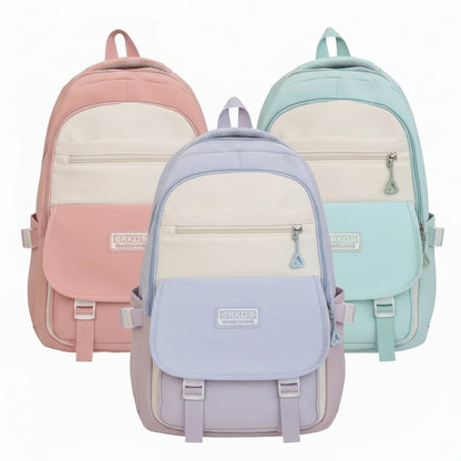 Triple Tone Multi Pocket Backpack