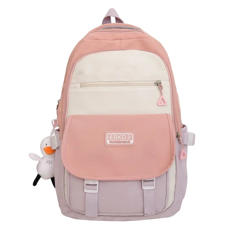 Triple Tone Multi Pocket Backpack