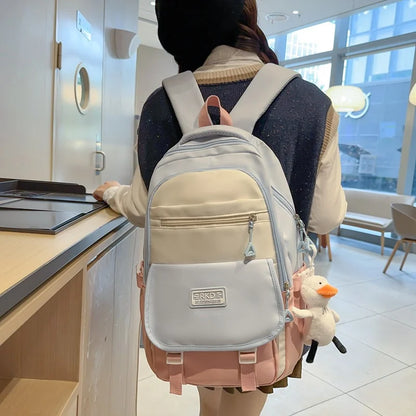 Triple Tone Multi Pocket Backpack
