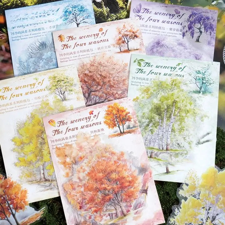 Twilight PET Sticker Pack Four Seasons Scenery Series