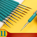 Ultra-Fine Paint Brushes - Set of 11