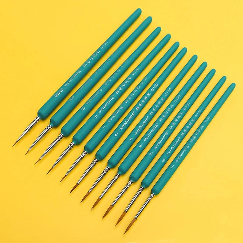 Ultra-Fine Paint Brushes - Set of 11