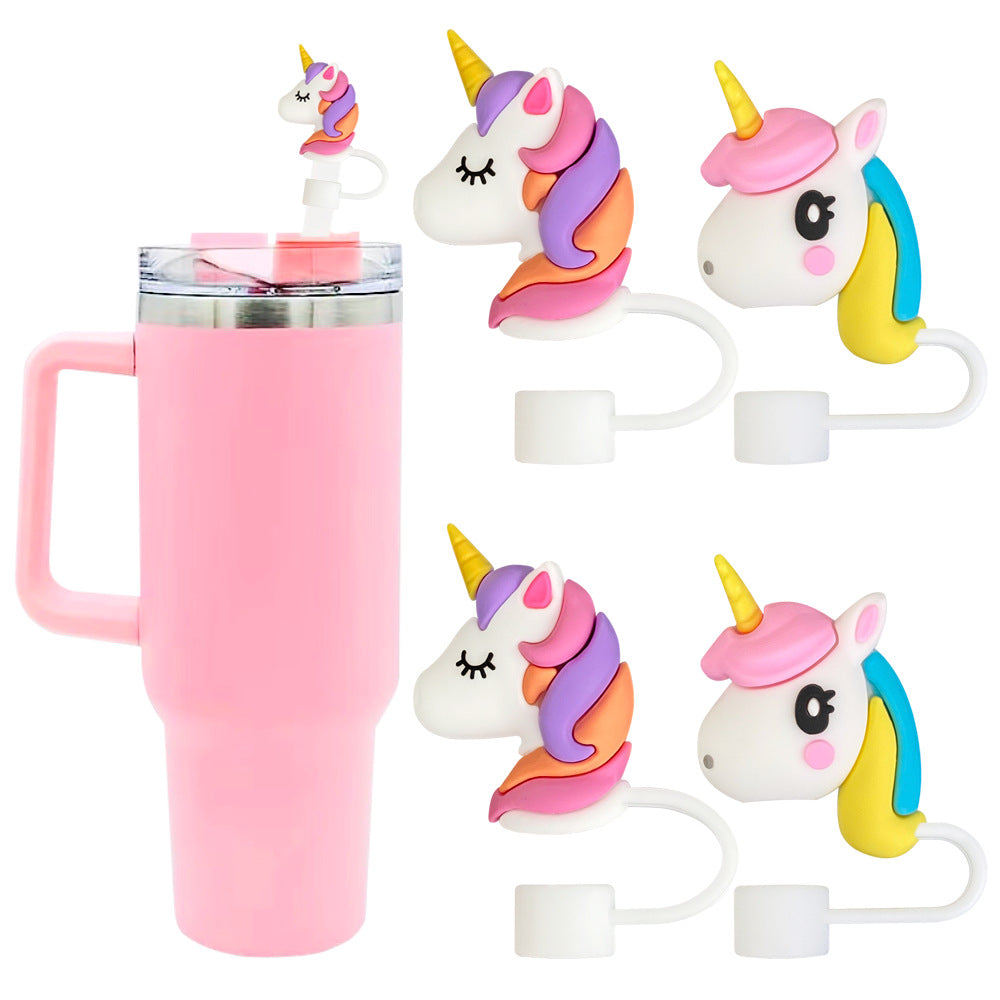 Unicorn Style Straw Cover for Tumbler