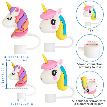 Unicorn Style Straw Cover for Tumbler