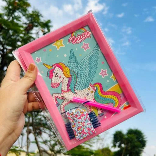 Unicorn Children's Diamond painting DIY Frame
