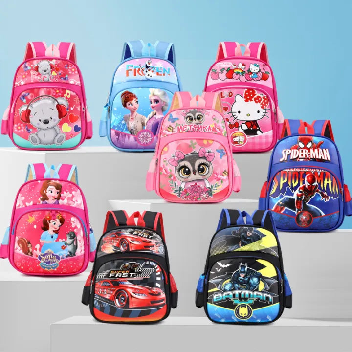 Kids Cartoon Travel & School Backpack