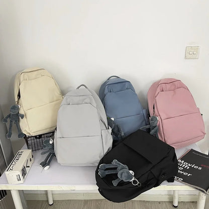 Unisex Minimalist Large Capacity Nylon Backpack