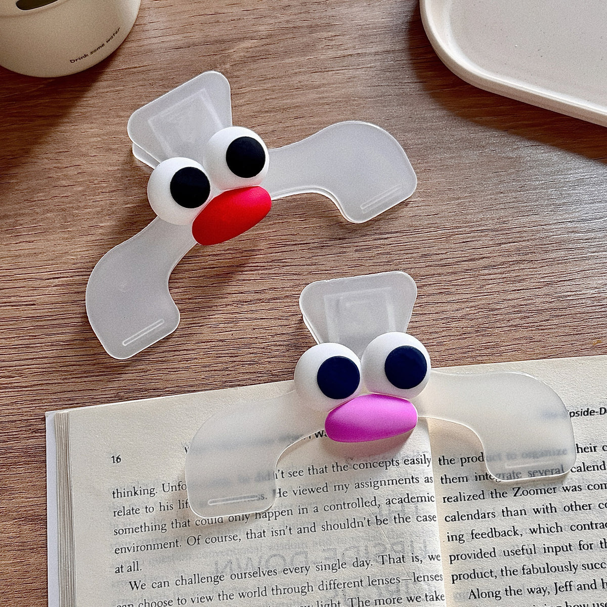 Universal Transparent Page Holder Paper Clip