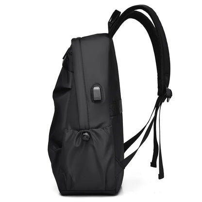 Executive Black Slim Laptop Backpack - Lightweight & Durable