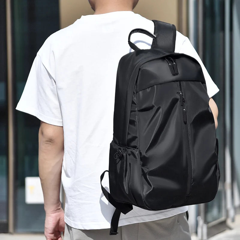 Executive Black Slim Laptop Backpack - Lightweight & Durable