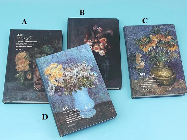 Van Gogh Art Flower Celebration Notebook And Planner