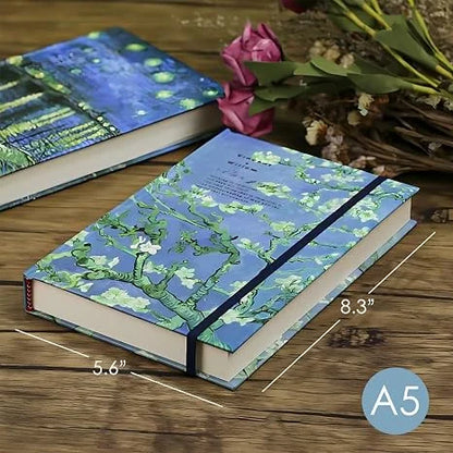 Van Gogh Inspired Art Journal Sketchbook with Elastic Closure