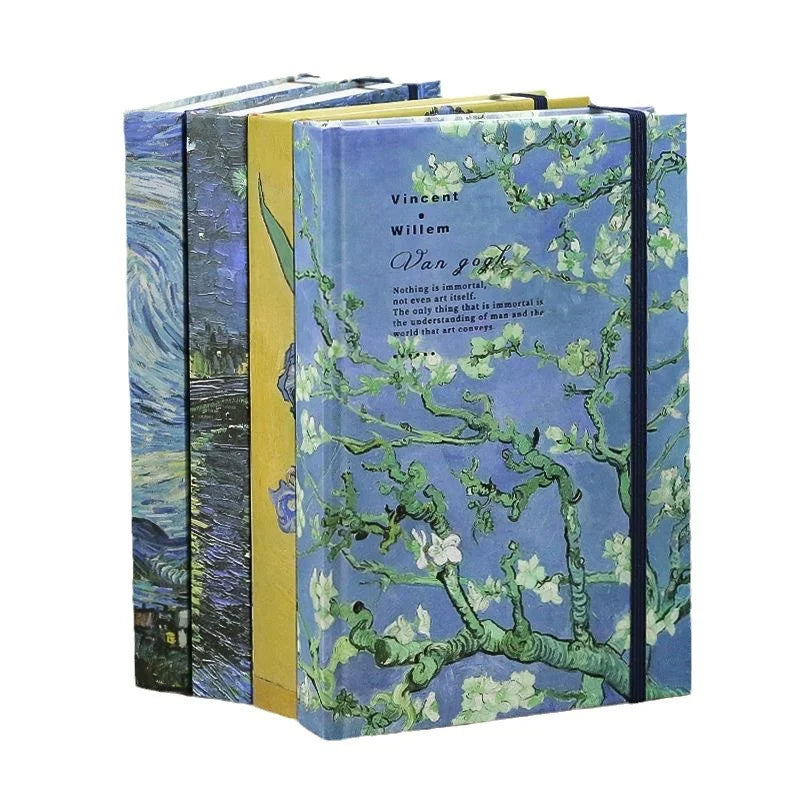 Van Gogh Inspired Art Journal Sketchbook with Elastic Closure