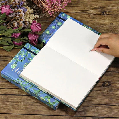 Van Gogh Inspired Art Journal Sketchbook with Elastic Closure