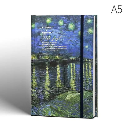 Van Gogh Inspired Art Journal Sketchbook with Elastic Closure