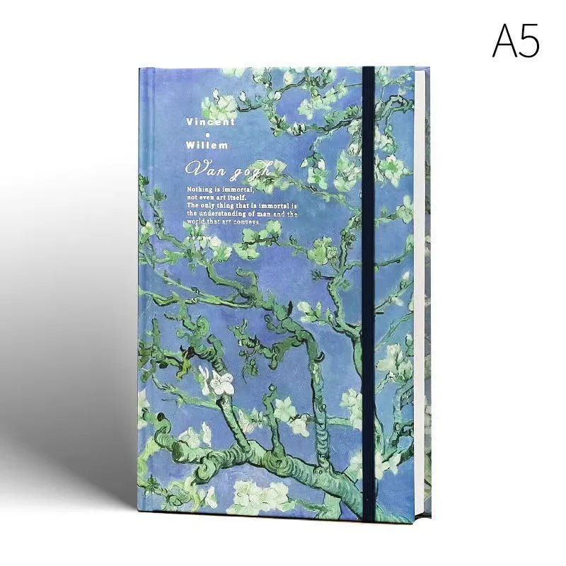 Van Gogh Inspired Art Journal Sketchbook with Elastic Closure