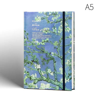 Van Gogh Inspired Art Journal Sketchbook with Elastic Closure