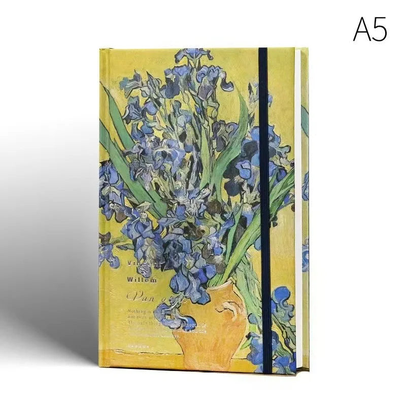 Van Gogh Inspired Art Journal Sketchbook with Elastic Closure