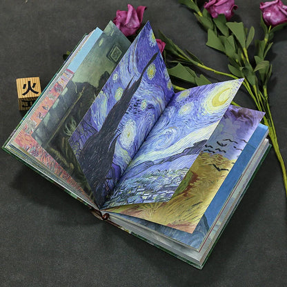 Van Gogh Inspired Laser Painting Art Journal - Starry Night